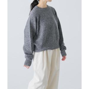 ニット セーター アルパカクルーネックニット レディース