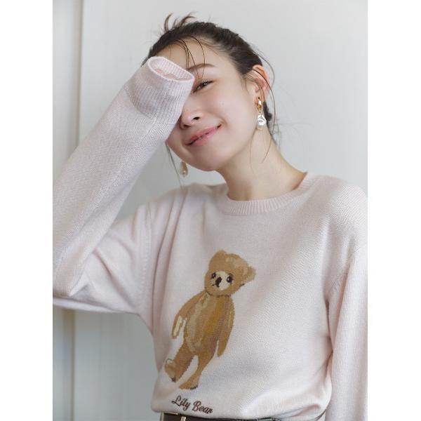 「LILY BROWN」 長袖ニット FREE ピンク レディース