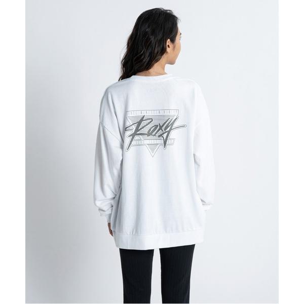 「ROXY」 長袖カットソー MEDIUM ホワイト レディース