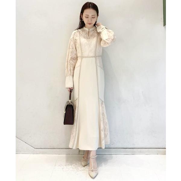 「LILY BROWN」 長袖ワンピース 1 アイボリー レディース