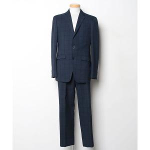 「SUIT SELECT」 スーツ A7 ネイビー メンズ