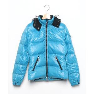 「MONCLER」 ダウンジャケット 1 ブルー レディース