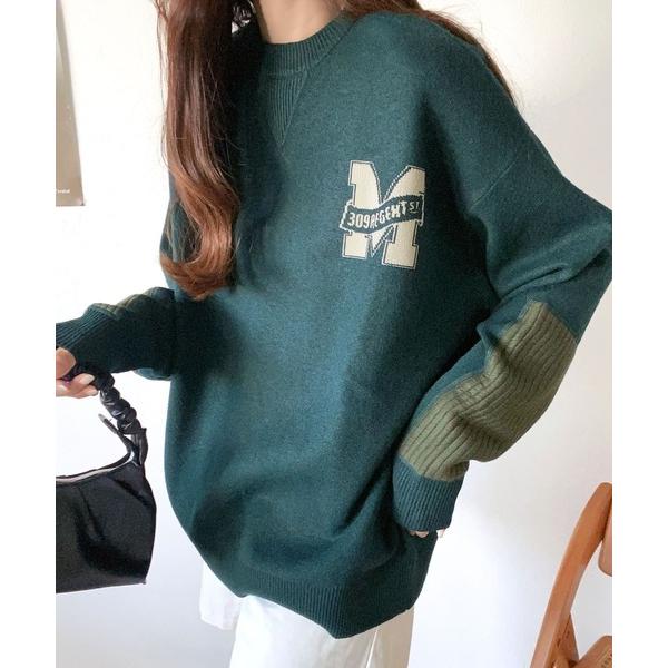 「Java」 長袖ニット MEDIUM グリーン レディース