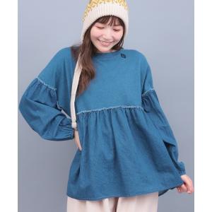 tシャツ デニム×インディゴ天竺プルオーバー レディース