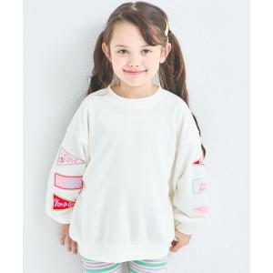 トレーナー 「軽やかスウェット」ガールズ フラッグ カラフルワッペン トレーナー キッズ 子供服 女の子