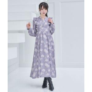 ワンピース Original rose print one-piece