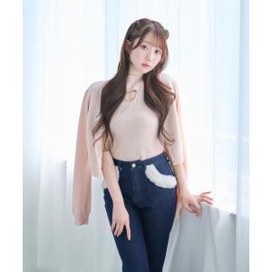 Rose Muse（ロゼミューズ） レザージャケット ライダース Curly fur