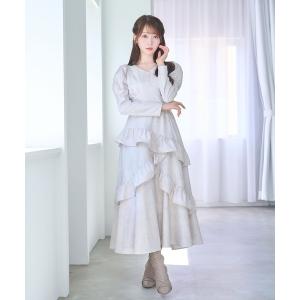 ワンピース Peony flower print dress