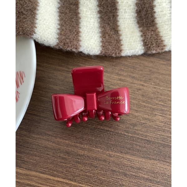 ヘアクリップ ミニ リボン ヘアクリップ