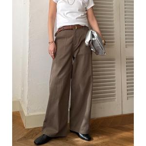 パンツ コットンベイカーワイドパンツ レディース