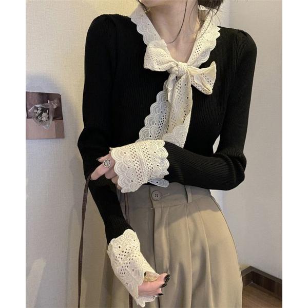 レースリボントップス レディース