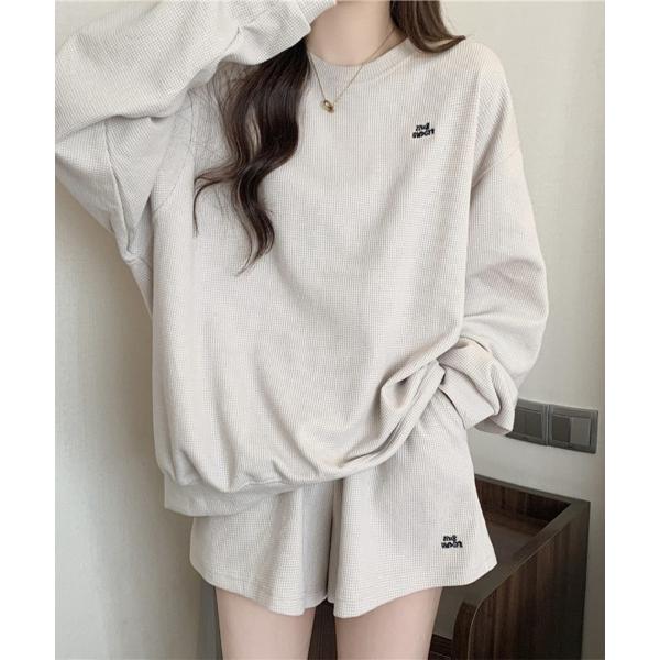 パジャマ ルームウェア リラックススウェットセットアップ レディース