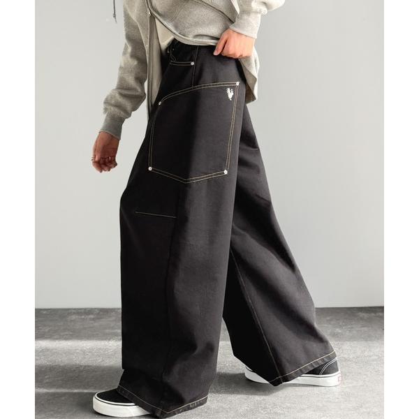 ジーンズ 「JaVaジャバコラボ」春夏のショート丈トップスと相性抜群。これ1本で垢抜ける！ワイドバル...