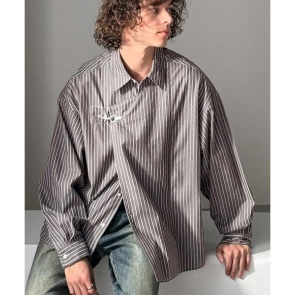 シャツ 「JaVaジャバコラボ」着方で表情が変わる。ファイヤーマンフック2wayスタイリングシャツ ...