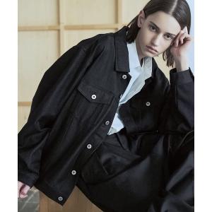 デニムジャケット gジャン 「セットアップ対応」ネバーリジットウォッシャブルTRデニムトラッカージャケット メンズ