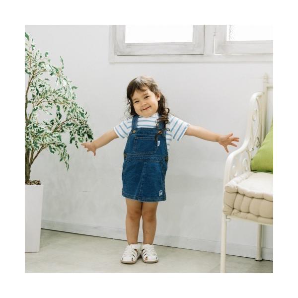 ジャンパースカート BUDDYLEE バディーリー ジャンパースカート インディゴ染め キッズ 子供...