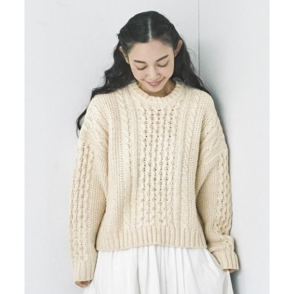 ニット セーター ａｎｄ　ｍｙｅｒａ　ｆｅａｔ．　ｙｕｒｉｅ　ａ　ホットミルクセーター レディース