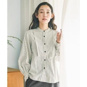 ブラウス シャツ ａｎｄ　ｍｙｅｒａ　ストライプブラウス レディース