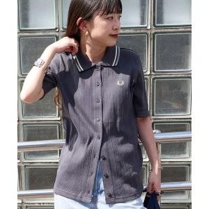 ポロシャツ ポロ 「FRED PERRY/フレッドペリー」 別注 ツインティップライン リブポロシャツ レディース｜ZOZOTOWN Yahoo!店