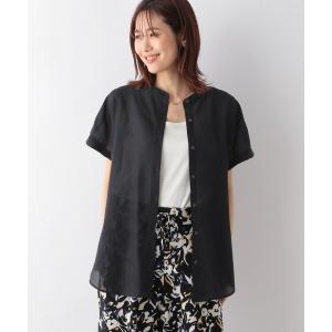 「GLOBAL WORK」 半袖ブラウス LARGE ブラック レディース