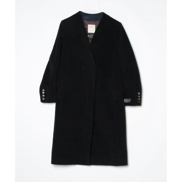 「B:MING by BEAMS」 ノーカラーコート MEDIUM ブラック レディース