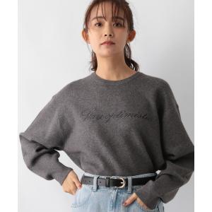 「GLOBAL WORK」 長袖ニット MEDIUM チャコールグレー レディース