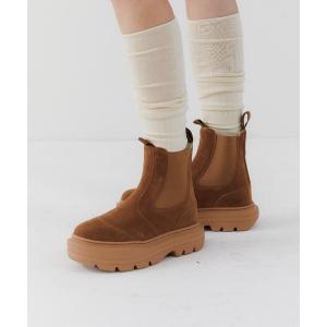 「poseganch」 ショートブーツ 24.0cm ブラウン レディース