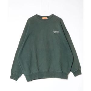 「KEBOZ」 ワンポイントスウェットカットソー X-LARGE グリーン レディース