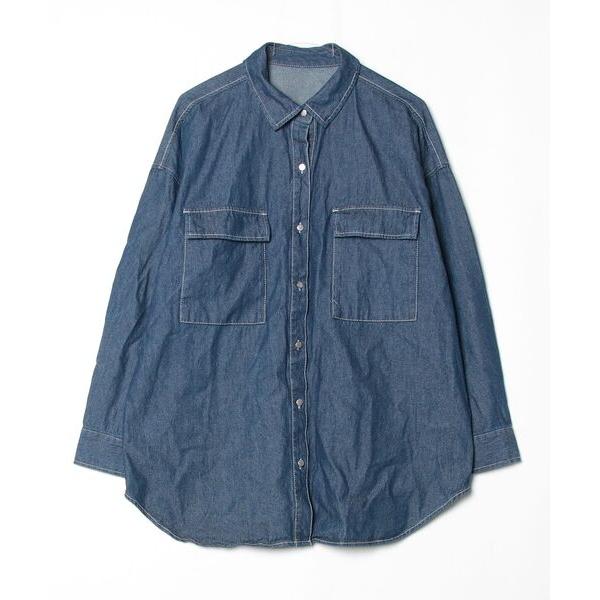 「Bonjour Sagan」 長袖シャツ FREE インディゴブルー レディース