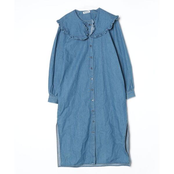 「MILKFED.」 シャツワンピース ONE SIZE ブルー レディース
