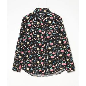 「rovtski」 長袖シャツ MEDIUM ブラック系その他2 メンズ