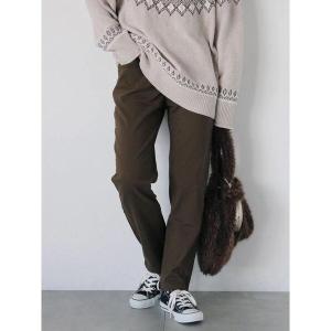 パンツ 裏起毛ストレッチパンツ レディース
