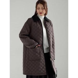 コート アウター キルティングミドルコート レディース