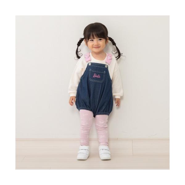 マタニティ Barbie　バービー デニムサロペットロンパース