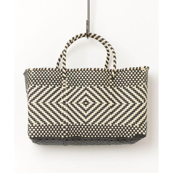 かごバッグ カゴバッグ 「Moon Bird/ムーンバード」手編みのメルカドバッグ横長（S）MOTI...