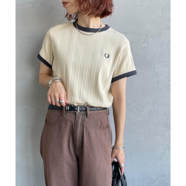 tシャツ 「WEB先行予約」「FRED PERRY/フレッドペリー」 別注 ランダムリブ ワンポイン...