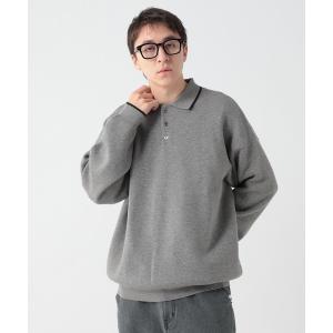 ポロシャツ 配色ニットポロ メンズ レディース