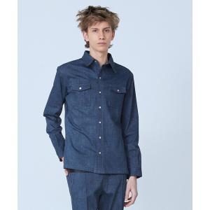 シャツ 「セットアップ対応」長袖 デニムシャツ メンズ レディース
