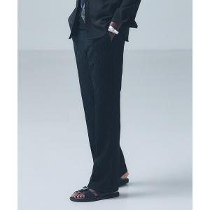 パンツ 「セットアップ対応」幾何学柄 ジャガード フレアパンツ メンズ レディース