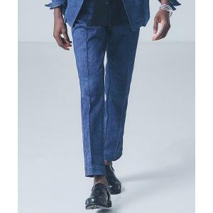 ジーンズ 「セットアップ対応」タックテーパード デニム スラックス メンズ レディース