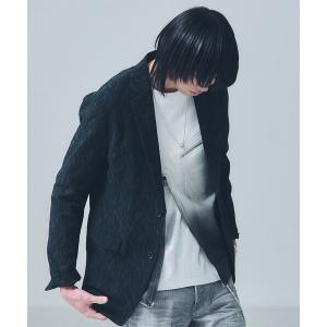 ジャケット テーラードジャケット 「セットアップ対応」幾何学柄 ジャガード ジャケット メンズ レディース