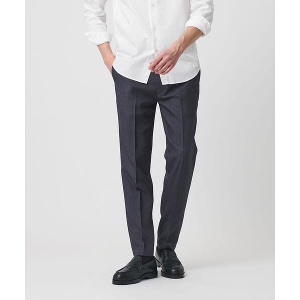 スラックス 「WEB限定 WARDROBE SMART」デニムライク ノープリーツ パンツ メンズ