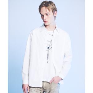 シャツ 「ピンタック」ランダム 長袖 シャツ メンズ レディース