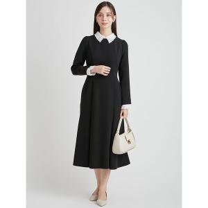 ワンピース 刺繍レース付きマーメイドワンピース