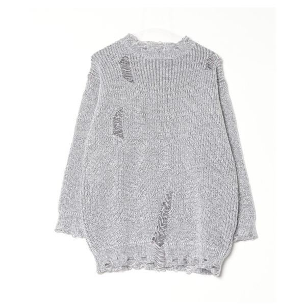 セーター ニット Crushed Plating Knit Pullover / クラッシュプレーテ...