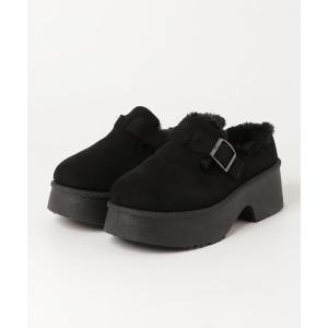 ブーツ Dedes ベルトデザイン厚底ファースリッポンシューズ(6421) レディース メンズ