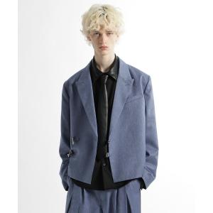 ジャケット テーラードジャケット ウールライクショートジャケット(HARE) メンズ