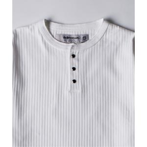 tシャツ 「Sourcream」パール針抜きヘンリーL/S TEE レディース メンズ