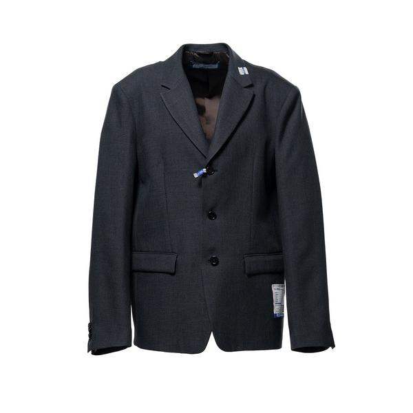 ジャケット テーラードジャケット Sharkskin Wool Tailored Jacket メン...