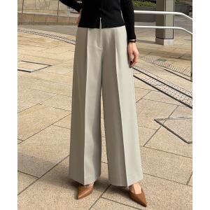 パンツ ワイド美脚パンツ（防シワ・UVカット機能生地） レディース